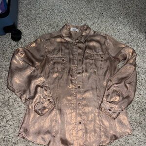 Calvin Klein Metallic Copper Shirt